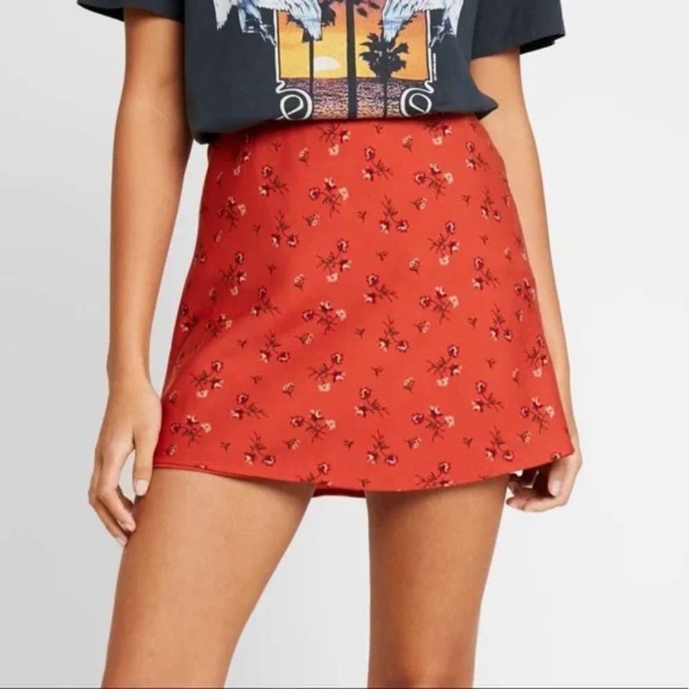 Hollister Floral Mini Skirt